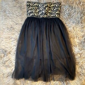 Lac Blue boutique tulle tube dress